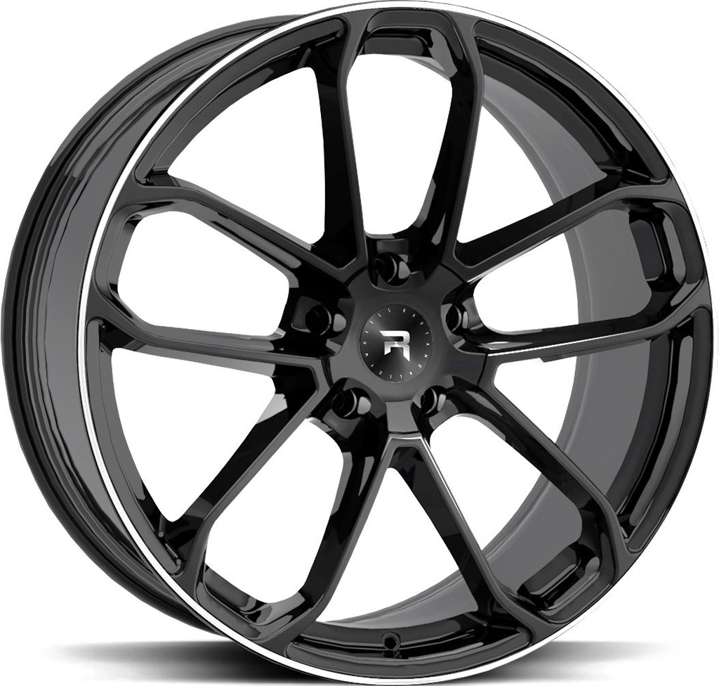 R-SERIES R14 BLACK POL 9.5x21 5/112 ET31 CB66.6
