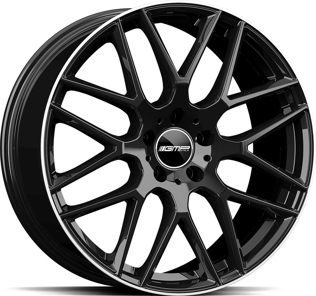 GMP BERGHEM BLACK DIAM LIP 8x18 5/112 ET45 CB66.6