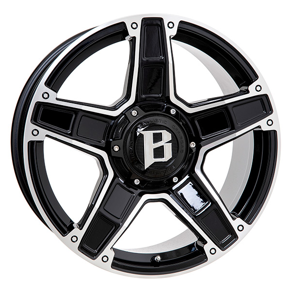 BALLISTIC DAKOTA BLK/POL 9X20 6-114,3 E43 C66,1 60 9x20 6/114.3 ET43 CB66.1