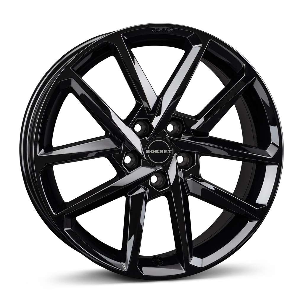 BORBET N BLACK GLOSSY 8x19 5/112 ET44.9 CB57.1