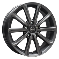 MEGA WHEELS VIRGO DARK MAT ANTHRACITE GREY 5.5x14 4/100 ET42 CB73.2