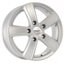 MEGA WHEELS HERCULES 5 SILVER 6.5x15 5/130 ET61 CB84.1