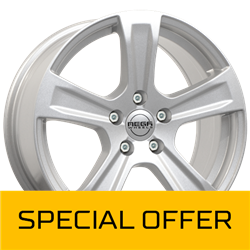 MEGA WHEELS LEO SILVER 7.5x17 5/114.3 ET35 CB66.1