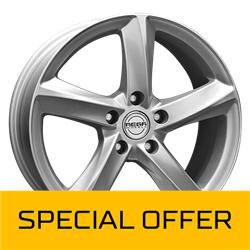 MEGA WHEELS TIGERA SILVER SILVER 7.5x17 5/108 ET47 CB63.3