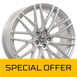 MEGA WHEELS CETUS SILVER 8x18 5/108 ET45 CB73.2