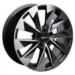 MEGA WHEELS ZENITH ANTHRACITE GREY FRONT POLISHED 9x20 5/112 ET42 CB57.1