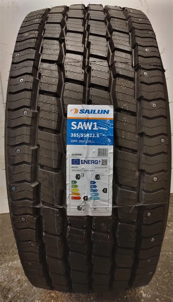 385/55R22.5 160/158K SAILUN SAW1 NASTOITETTU XL STEER