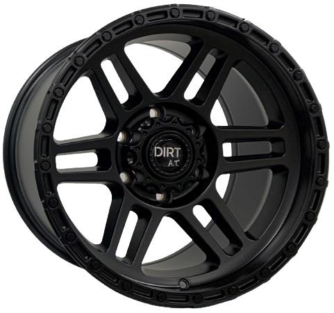 STATUSFÄLGAR D111 FLATBLACK 9x17 6/139.7 ET12 CB106.1