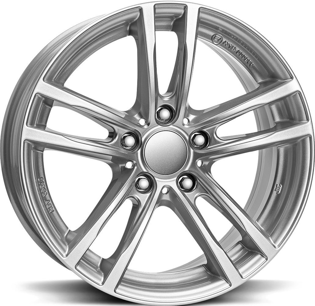 RIAL X10 POLAR SILV 8x18 5/120 ET43 CB72.6