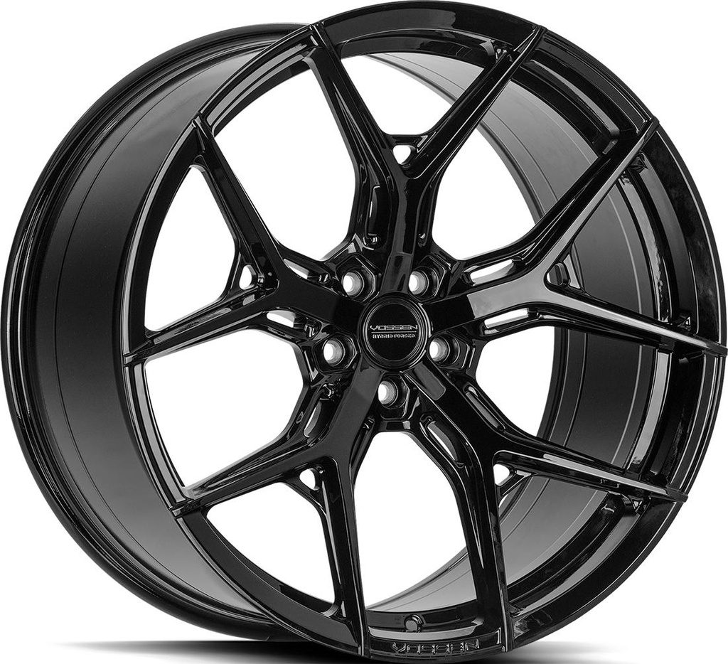 VOSSEN HF5 GLOSS BLACK 12x21 5/120 ET52 CB72.6