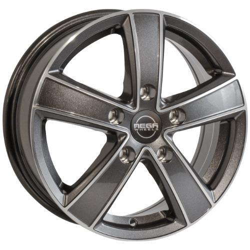 STATUSFÄLGAR HERCULES 5 ANTHRACITE GREY FRONT POLISHED 6.5x16 5/130 ET61 CB89.1