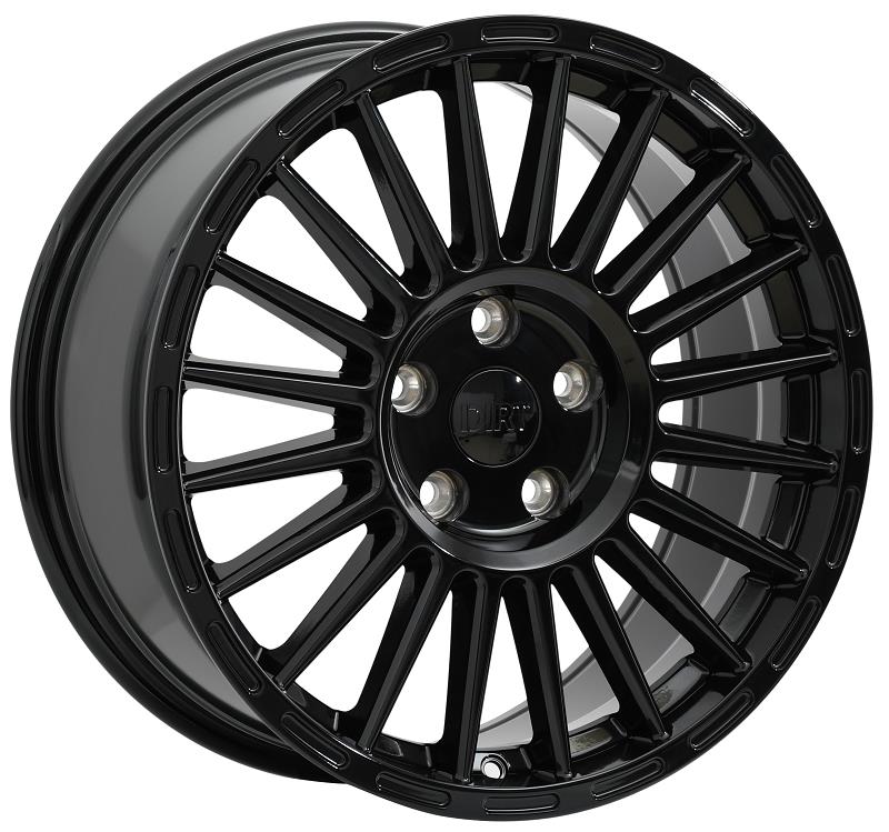 STATUSFÄLGAR D75 GLOSSBLACK 8x18 5/112 ET45 CB73.1