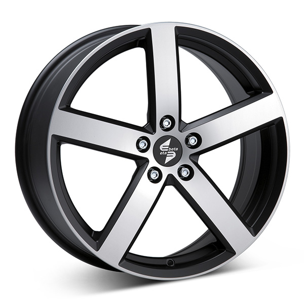 ETA BETA EROS M.BLK/POL 8x18 5/112 ET44 CB57.1