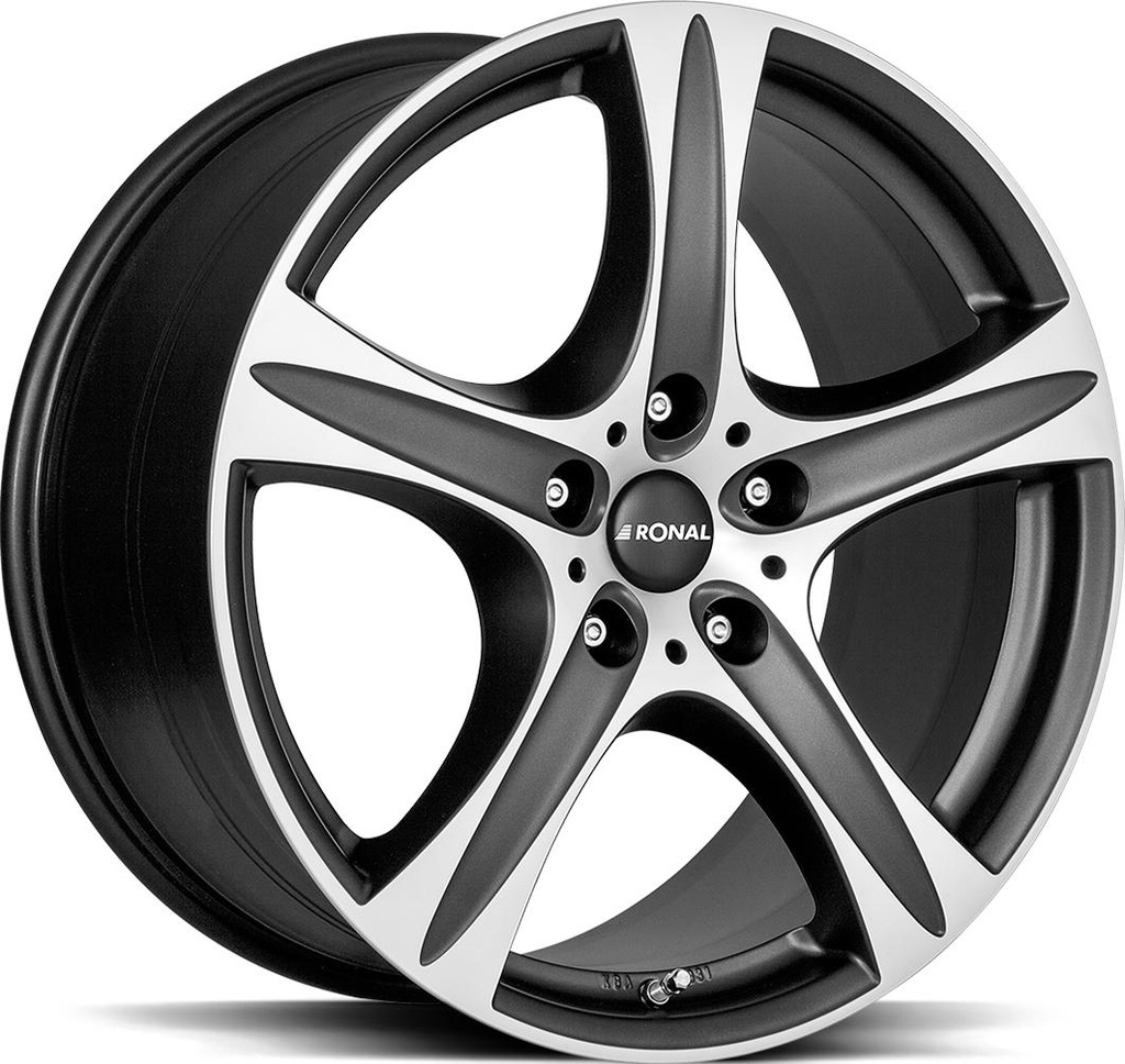 RONAL R55 SUV MATT BLACK FRONT CUT 9x19 5/120 ET40 CB82