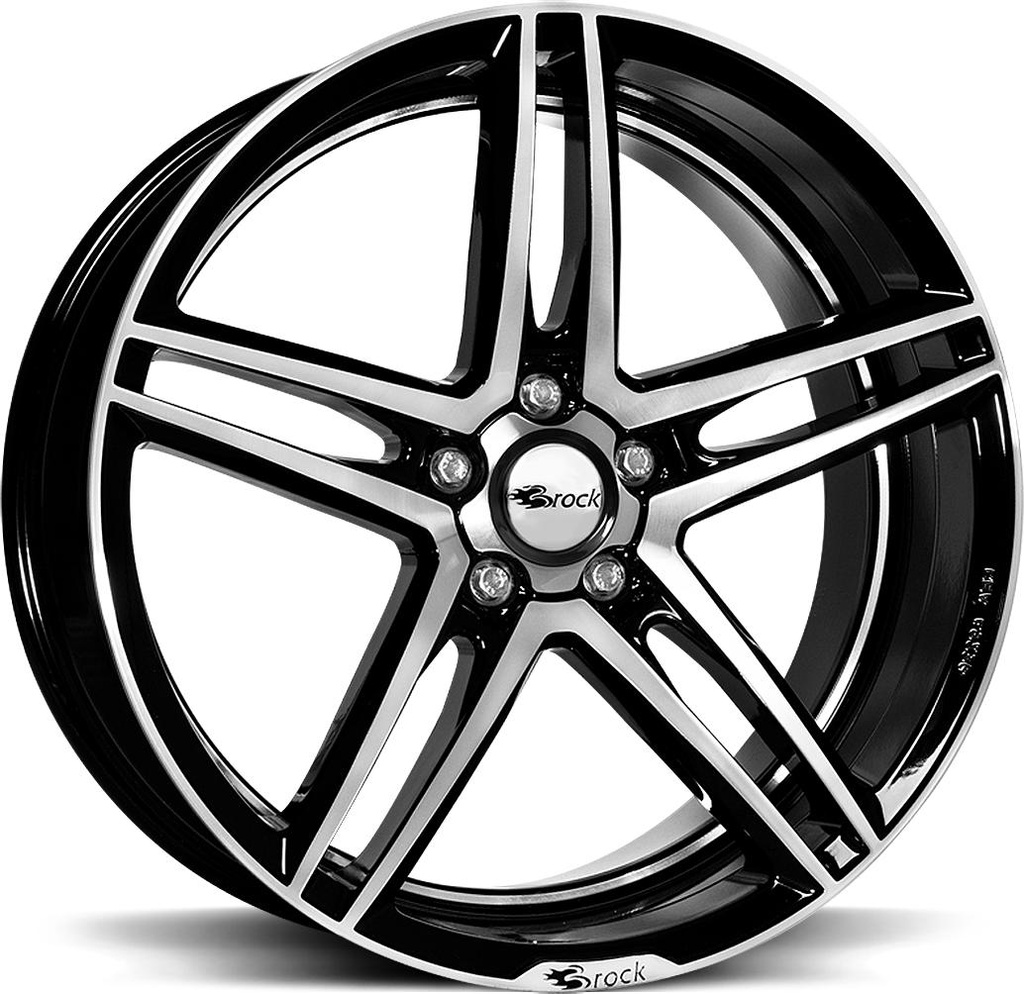 BROCK B33 BLACK FULL POL 8x17 5/114.3 ET38 CB72.6