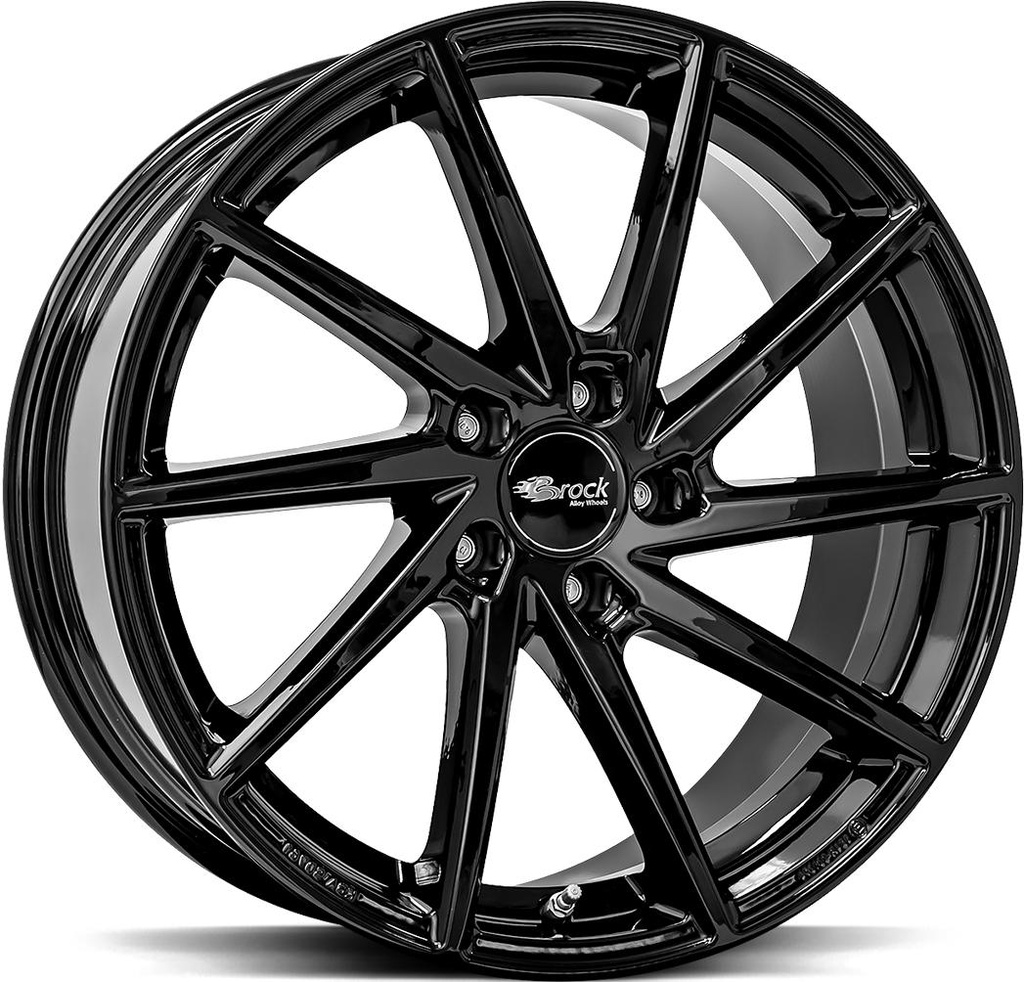 BROCK B37 SHINY BLACK 8x18 5/112 ET44 CB57.1