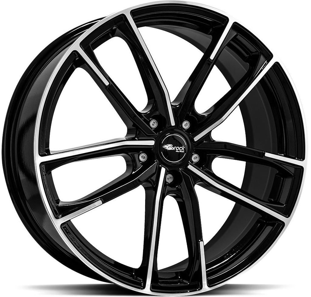 BROCK B38 BLACK FULL POL 8x18 5/112 ET45 CB66.6