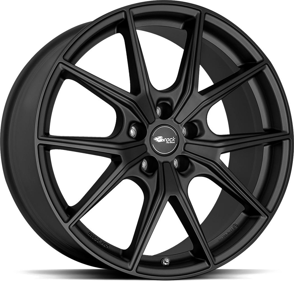 BROCK B40 SATIN BLACK MATT 9.5x20 5/112 ET43 CB66.6