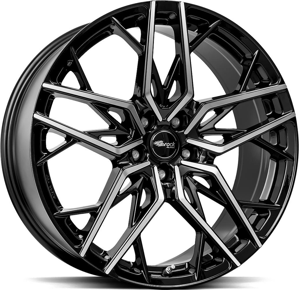 BROCK B44 BLACK FULL POL 8.5x20 5/114.3 ET35 CB64.2