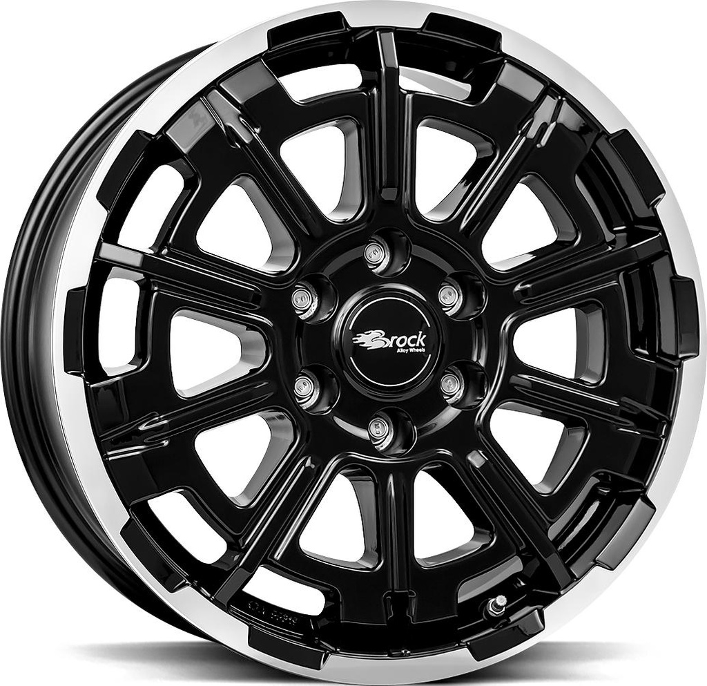 BROCK B45 BLACK FULL POL 7.5x18 6/139.7 ET33 CB100.1