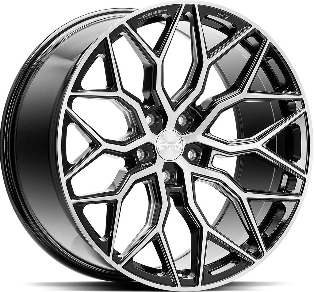 VOSSEN HF2 BRUSH GLOSS BLACK 10.5x20 5/120 ET42 CB72.6