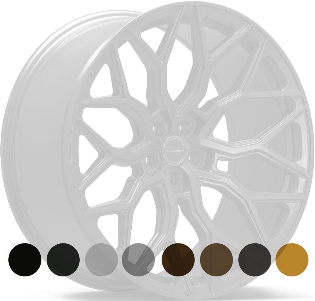 VOSSEN HF2 GLOSS BLACK 12x21 5/120 ET52 CB66.9
