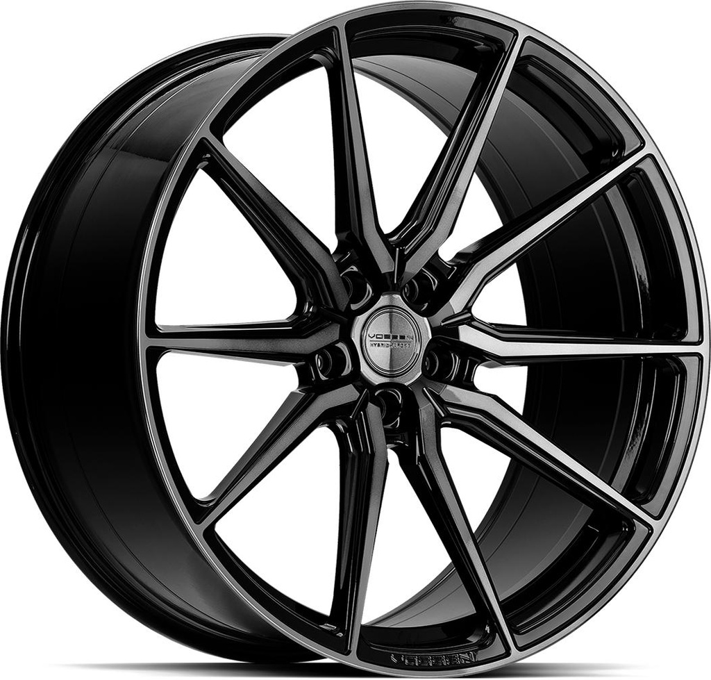 VOSSEN HF3 DOUBLE TINTED GLOSS BLACK 12x22 5/120 ET25 CB74.1