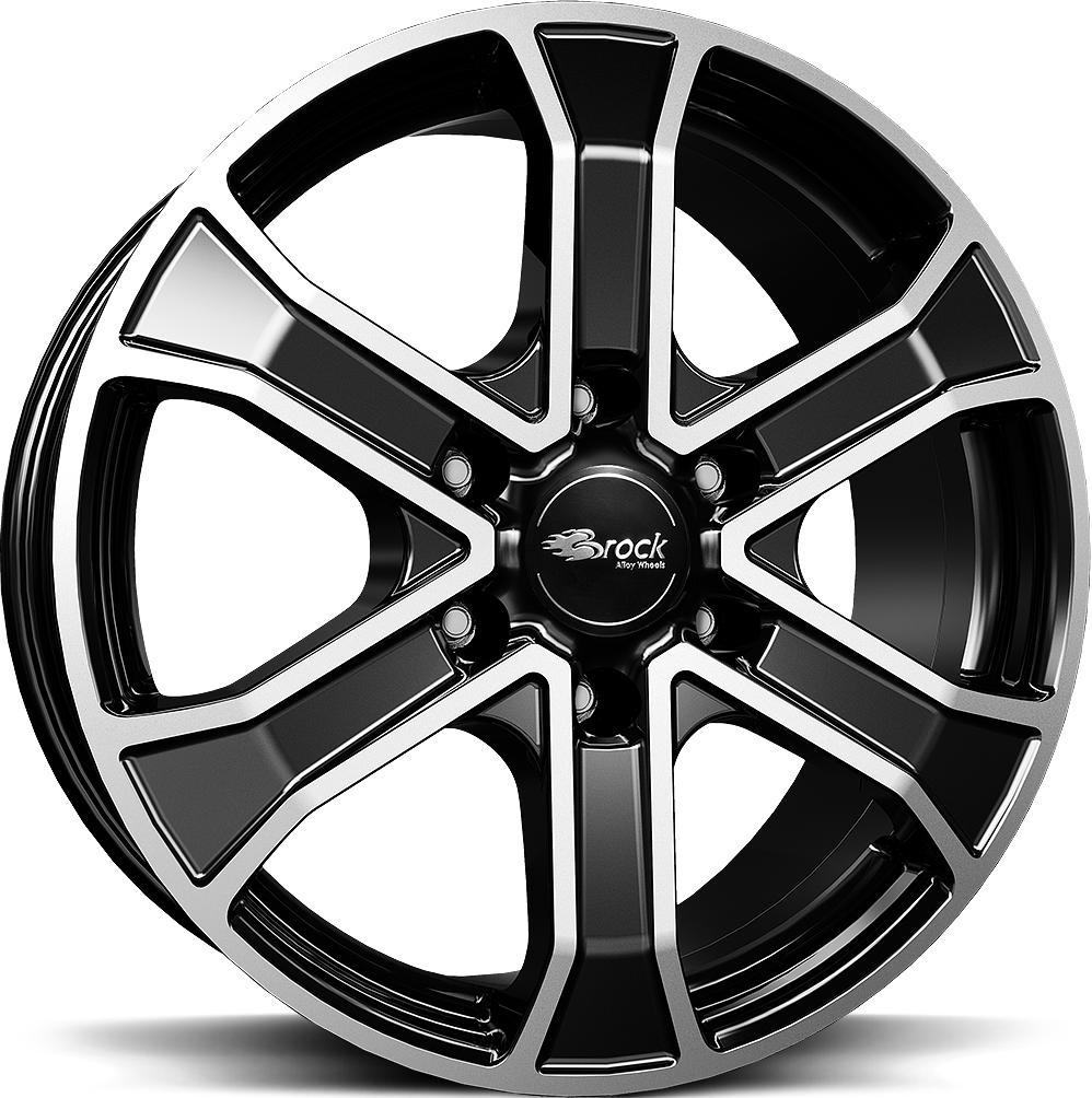 BROCK RC31 BLACK FULL POL 8x18 6/114.3 ET45 CB66.1