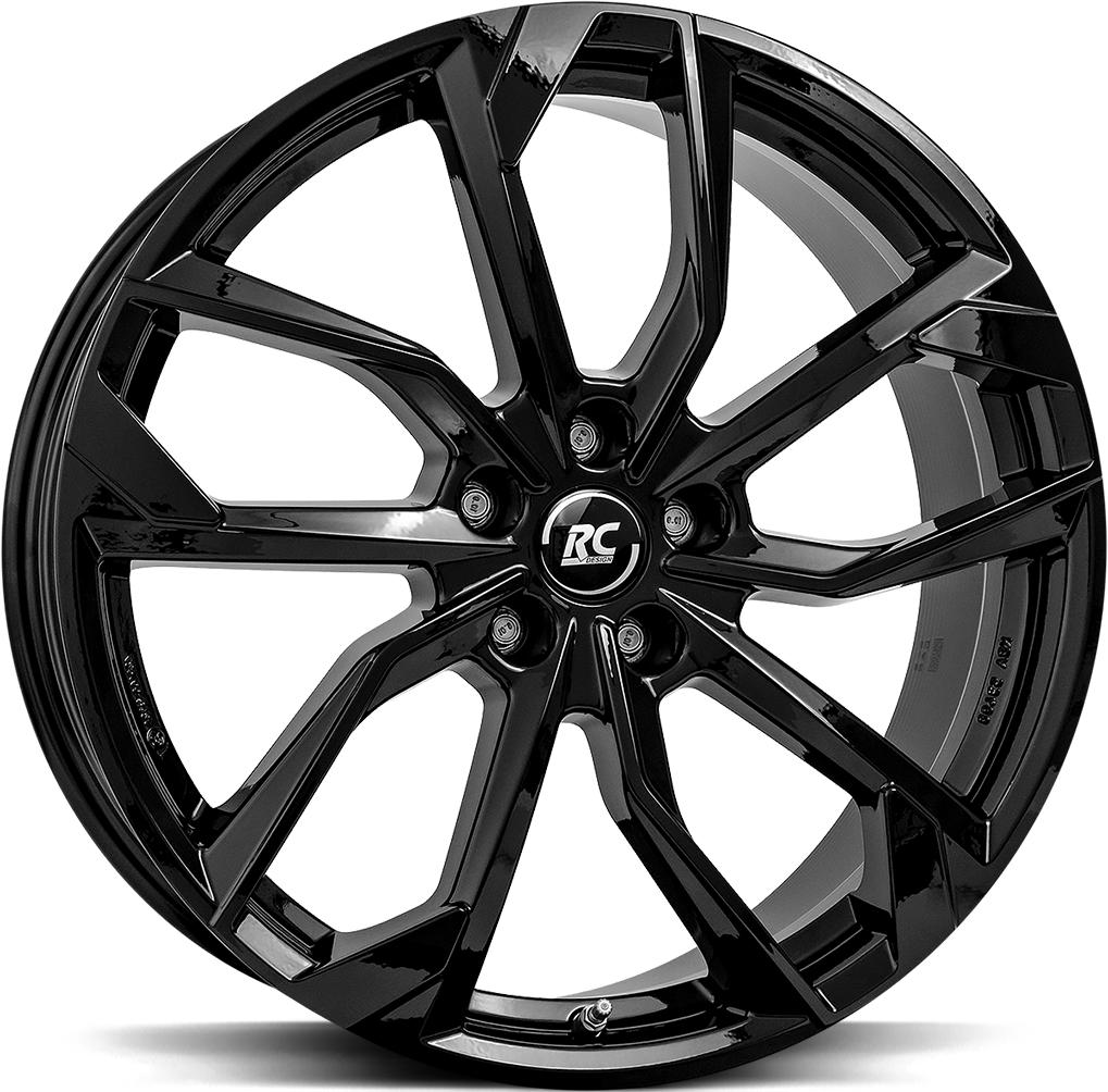 BROCK RC34 SHINY BLACK 7x17 5/108 ET44 CB65.1