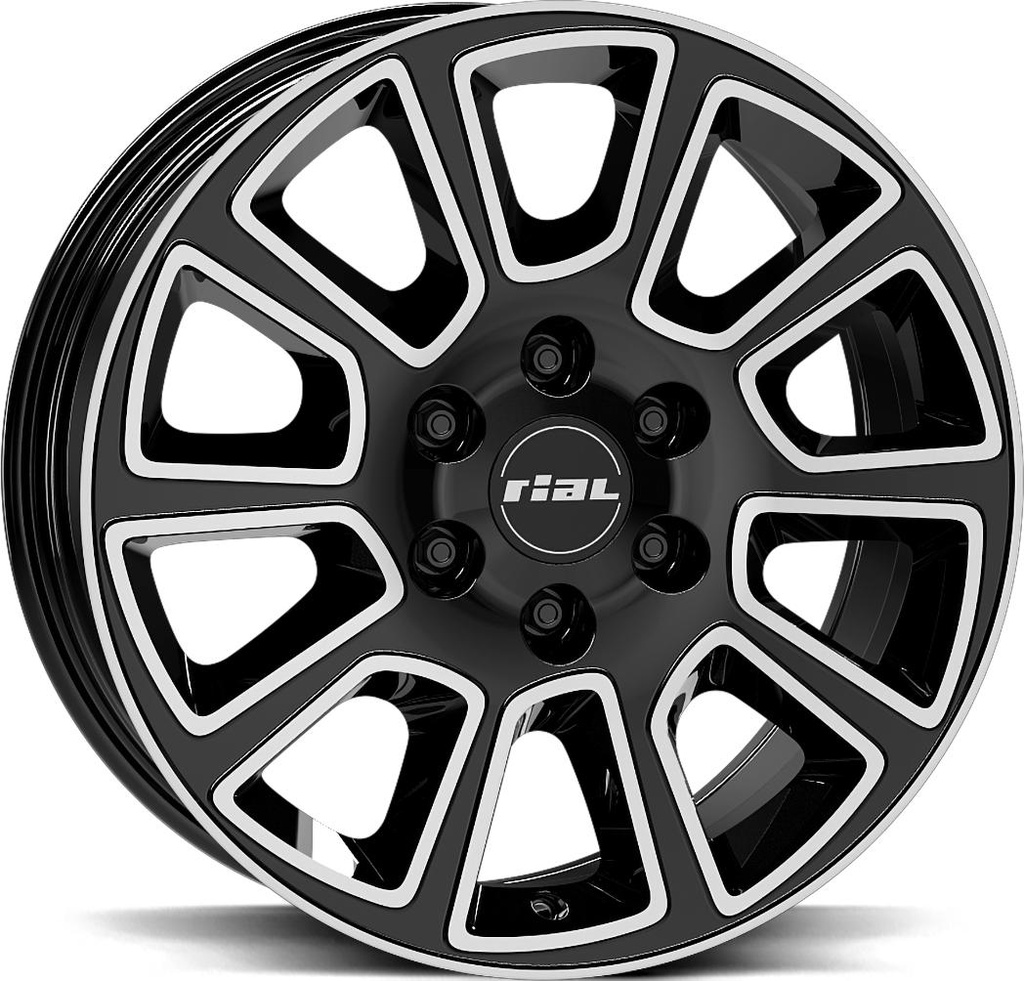 RIAL TRANSPORTER 2 DIAM BLACK POL 7.5x18 6/139.7 ET47 CB93.1