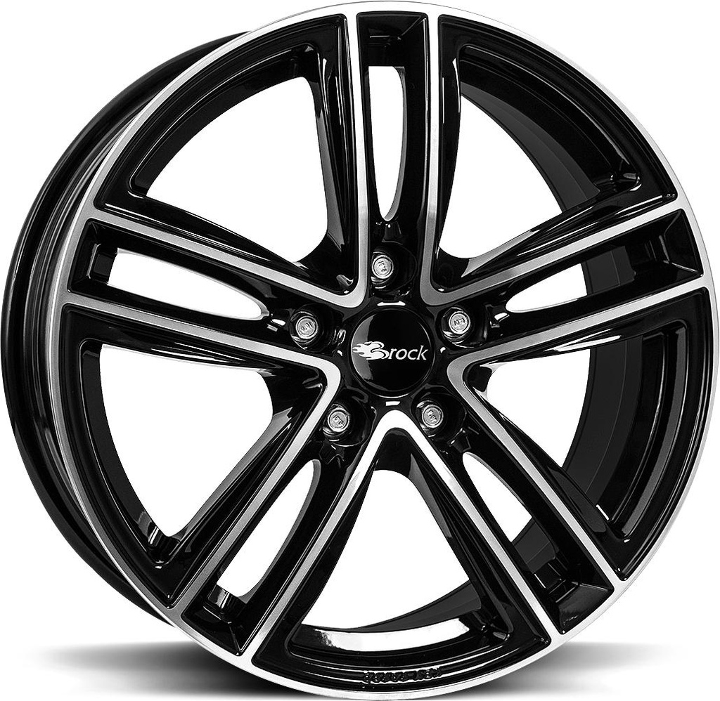 BROCK RC27 BLACK FULL POL 6x16 5/112 ET43 CB57.1