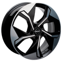 MEGA WHEELS TRITON BLACK FRONT POLISHED 8.5x20 5/114.3 ET53 CB67.1