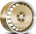 RONAL R50 AERO RACING GOLD RIM LIP CUT 8x18 5/112 ET35 CB76