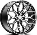 VOSSEN HF2 BRUSH GLOSS BLACK 9x22 5/114.3 ET32 CB73.1