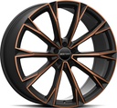 GMP TOTALE SATIN BLACK BRONZE ORANGE 10.5x22 5/110 ET32 CB65.1