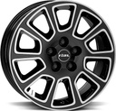 RIAL TRANSPORTER 2 DIAM BLACK POL 6x16 5/112 ET30 CB66.6